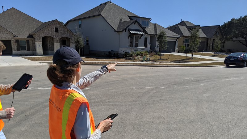 Experts planning environmental training for construction team to achieve compliance with regulations