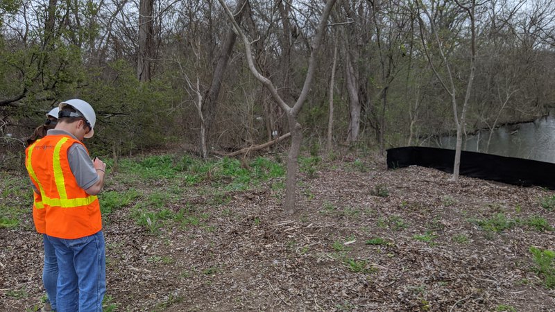 Inspectors helping a client to get TCEQ stormwater permits to obtain a stormwater map.