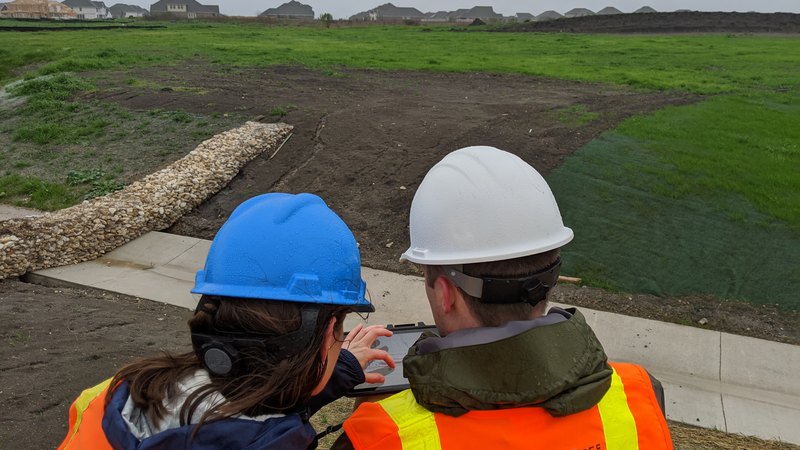 Image of auditors visiting construction site for a 3rd party audit to ensure safety and compliance.